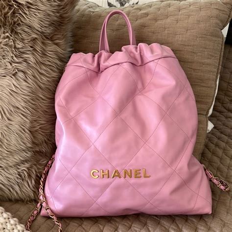 chanel backpack poshmark